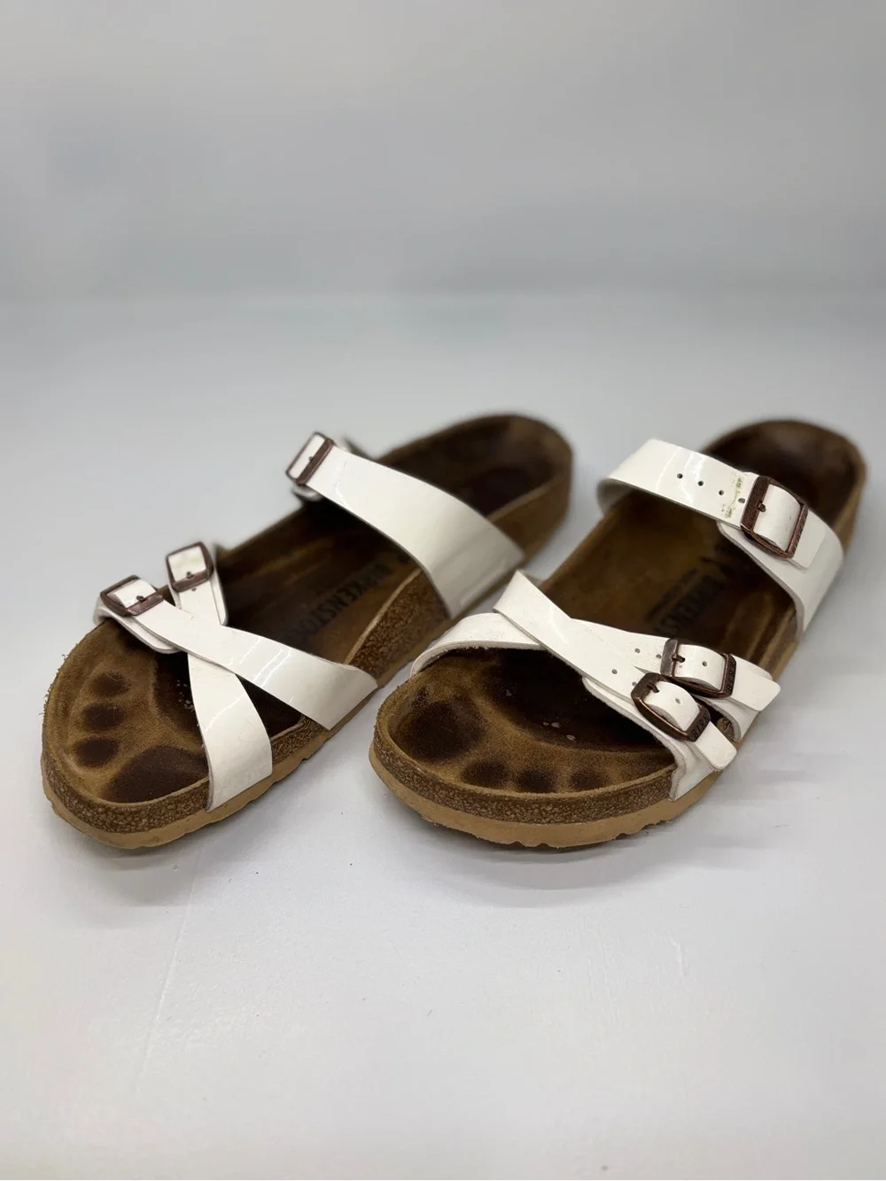 Birkenstock Yao Balance White Birko-Flor Sandals EU 42 US Men’s 9 Women’s 11
